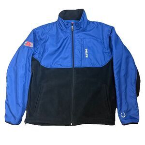 Indianapolis Colts Zip Up Fleece Jacket NFL Apparel Mens Size Medium